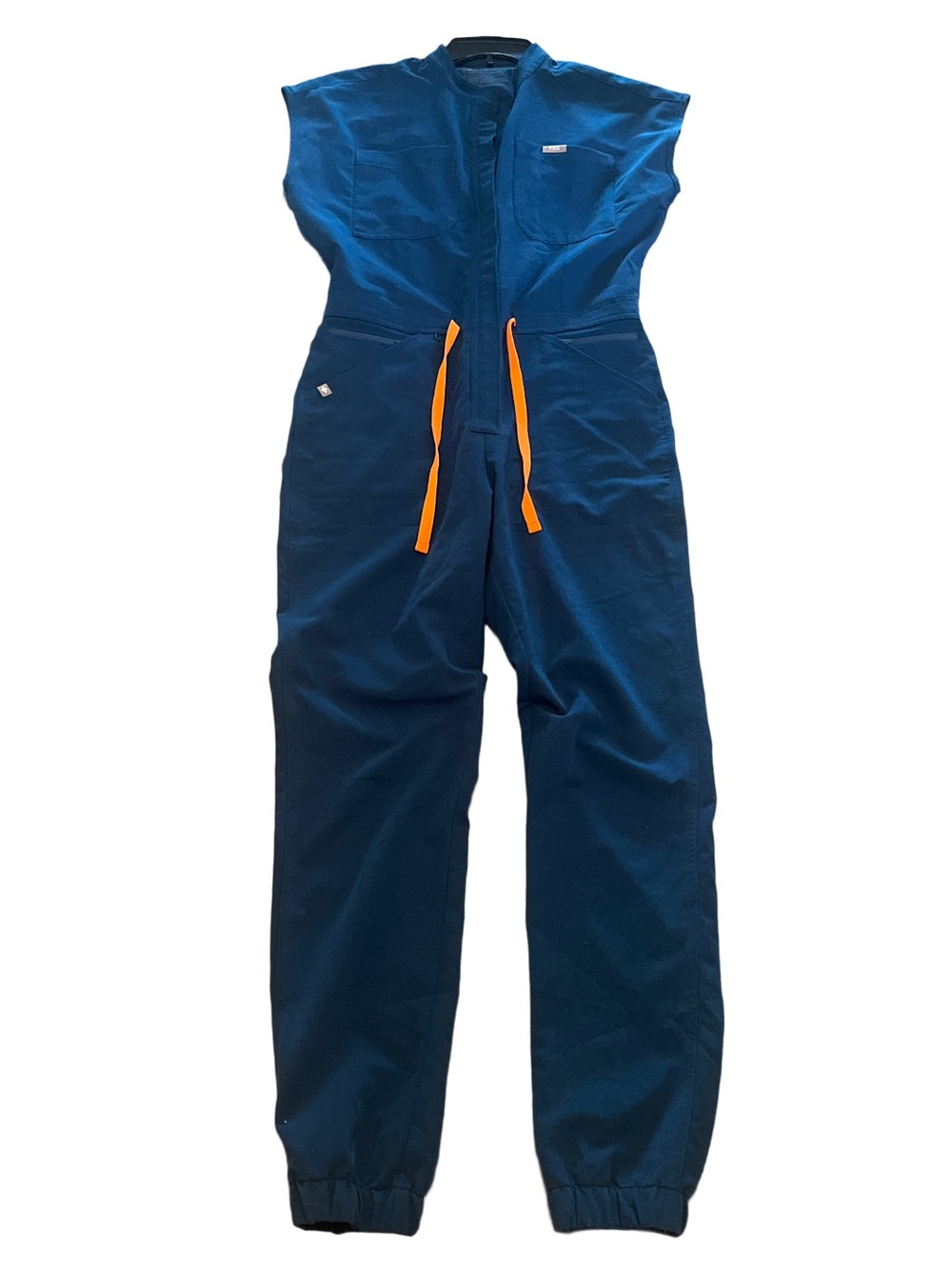 Figs Rafaela Scrub Jumpsuit Size Small Cargo Jogger Teal Blue
Technical